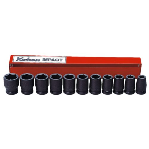 Koken 13241M Impact Socket Set 11pc 3/8"Dr 9-19mm