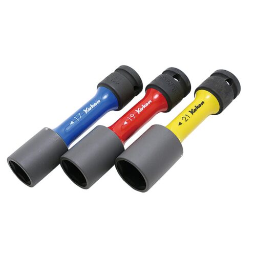 Koken 14201M Impact Thin Walled Wheel Nut Socket Set 1/2"Dr 3pc (for Alloy Wheels)