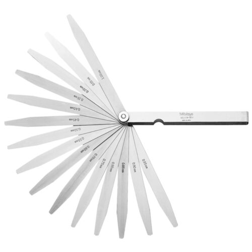 Mitutoyo Feeler Gauge 0.05 - 1.0mm 20pc Long Leaf