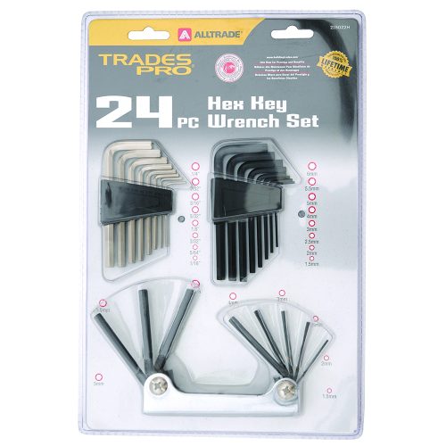 24pc Combination Hex Key Wrench Set