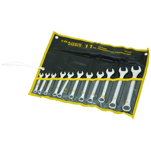 11pc Metric Ring and Open End Spanner Set