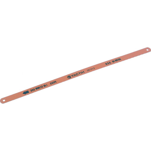 Tactix Hacksaw Blade 2pc 300mm/12in Bi-Metal 24T