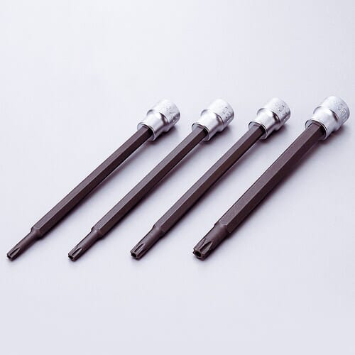 Koken 3247 Tamper Proof Torx Bit Socket Set 4pc 3/8"Dr TH27-TH50
