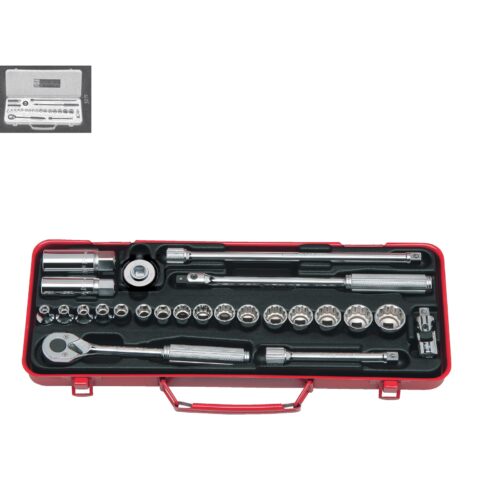 Koken 3275 Socket Set 6 & 12pt 24pc 3/8"Dr 6-22mm & 16-20.8mm Spark Plug Sockets