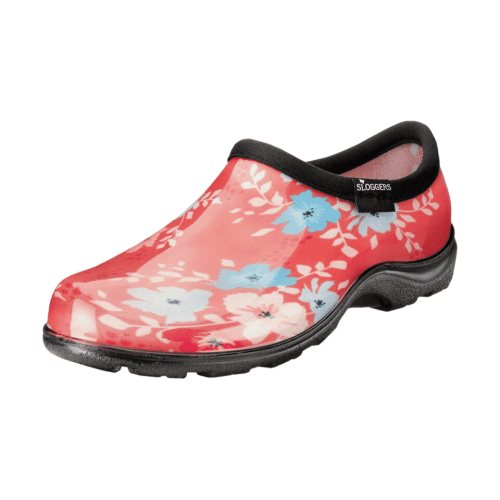 Sloggers Womens Rain Shoes Floral Fun Coral Size 10