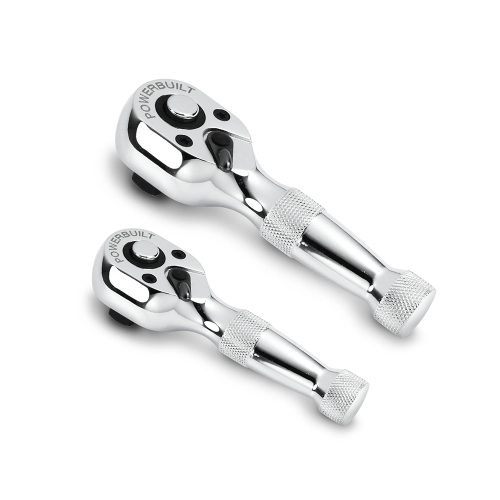 2pc 1/4" Dr & 3/8" Dr Stubby Ratchet Set