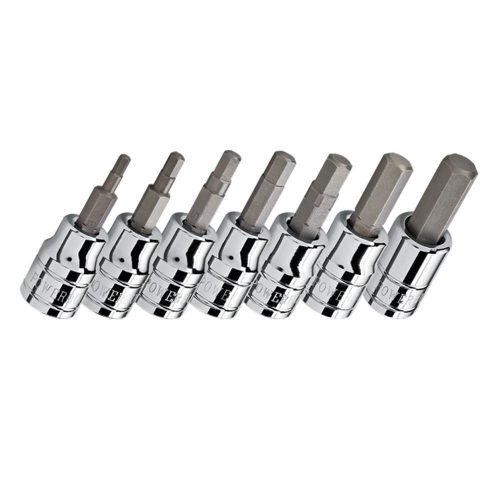 3/8” Dr 7pc Metric Male Hex Socket Set