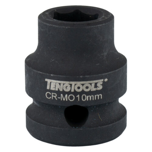 Teng 1/2in Dr. Stubby Impact Socket 10mm DIN