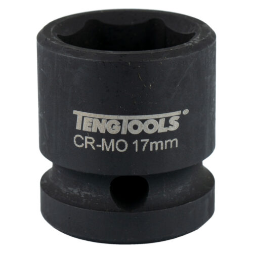 Teng 1/2in Dr. Stubby Impact Socket 17mm DIN
