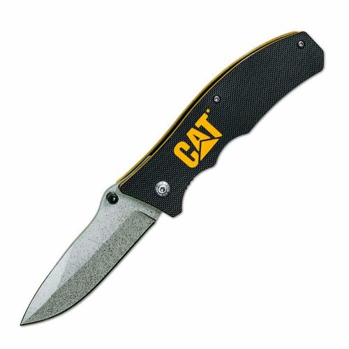 Cat 190mm Drop-Point Folding Knife