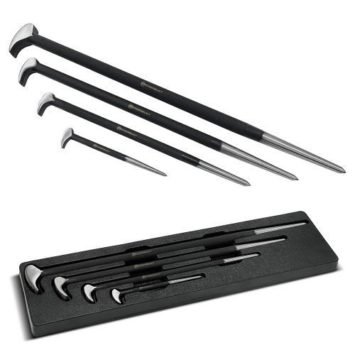 4pc Rolling Head Pry Bar Set