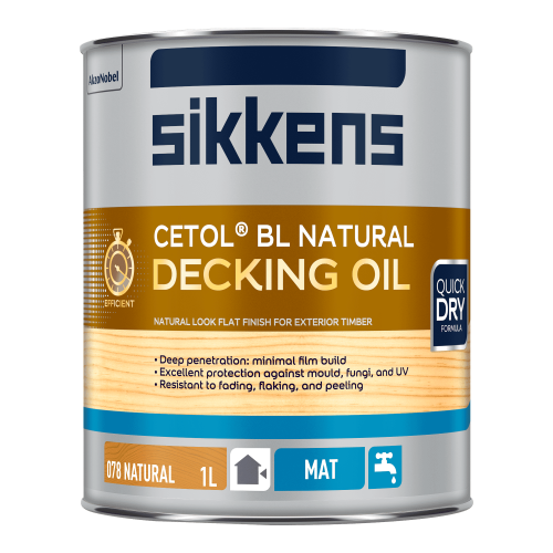 Sikkens BL Natural Decking Oil - Natural 1L