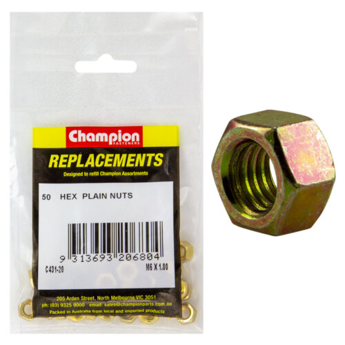 Champion M6 x 1.00 Hex Nut -50pk