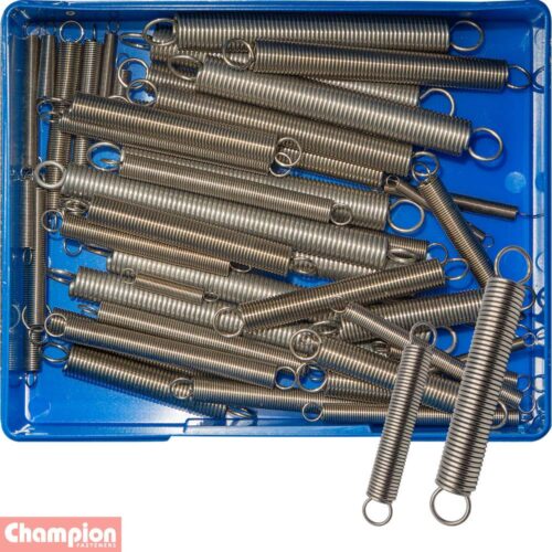 Champion 48pc Extension Spring Assortment  S/Steel