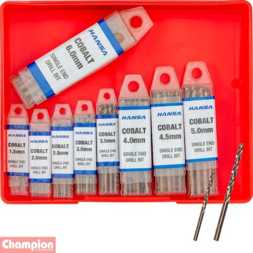 Champion 90pc Metric Cobalt Drill Bit Assortment