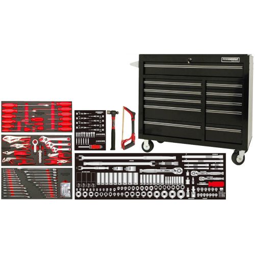 253pc 41” Roller Cabinet & Assorted Tools