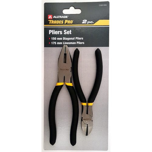 2pc Pack 150mm/6" Diagonal & 175mm/7" Linesman Pliers