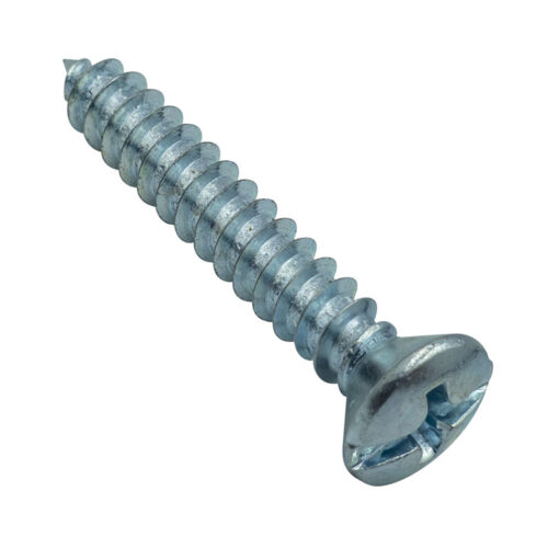Champion 8G x 1in S/Tapping Screw Raised Head Slot - 100pk