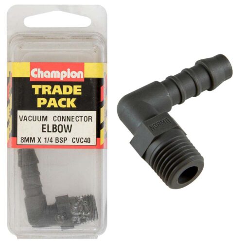 Champion Vacuum Hose - Elbow 8mm x 1/4in BSP