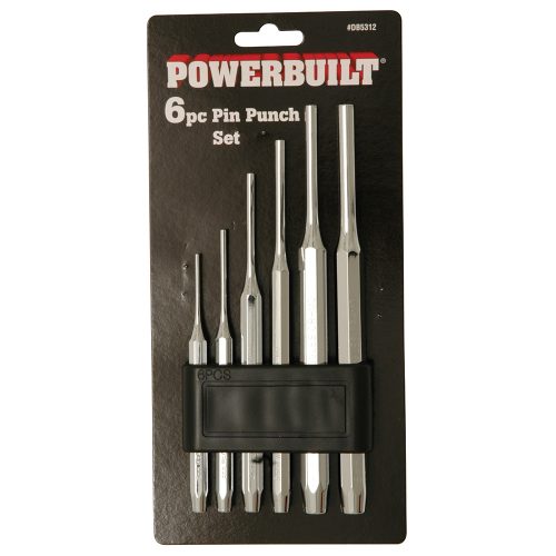 6pc Parallel Pin Punch Set