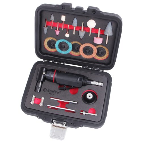 AmPro Mini Air Angle Die Grinder Kit