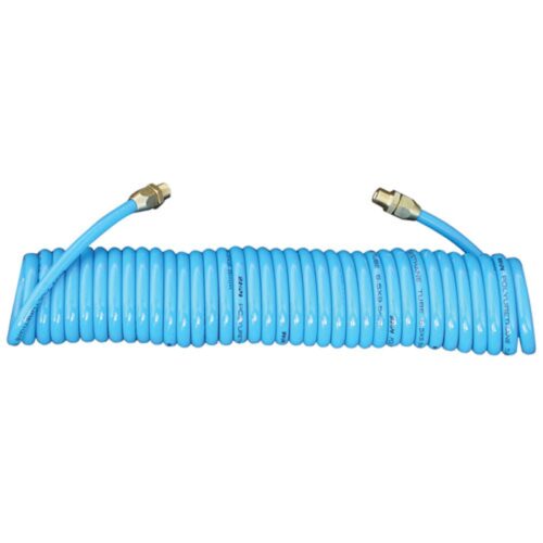 AmPro Polyurethane Air Hose with Fixed Head 3/8" x 50ft Blue
