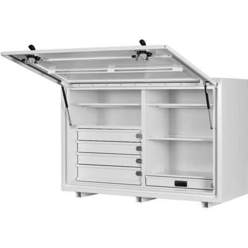 KABoxes 1400 Series 4 Drawer 5 Shelves - White
