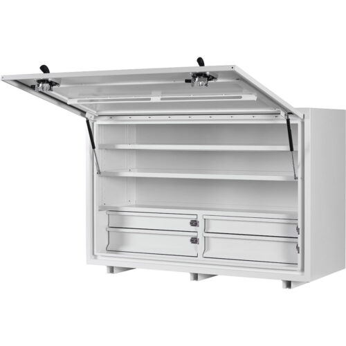KABoxes 1400 Series 4 Drawers & 2 Shelves - White