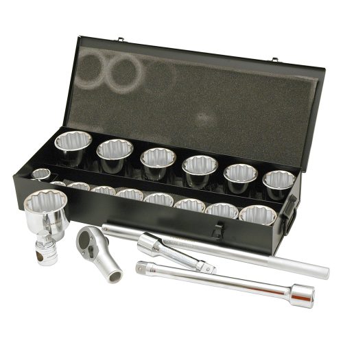 1” Dr 22pc Metric Socket Set