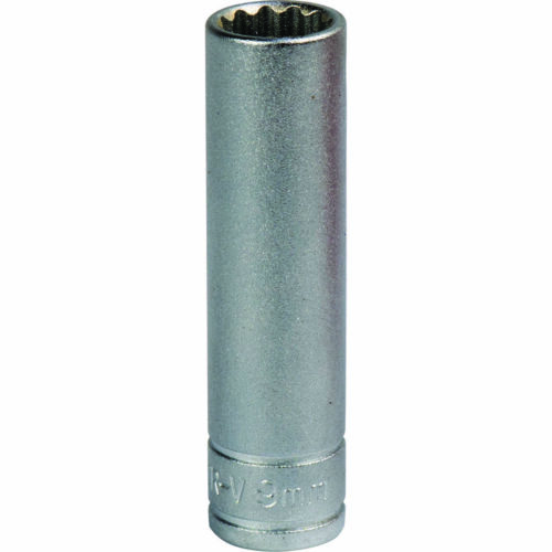 Teng 1/4in Deep Socket 12 Pt Metric 9 mm