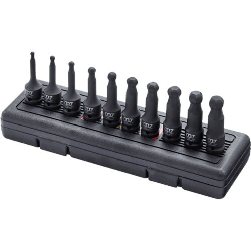 M7 10pc 1/2in Impact Socket Set Ball End In Hex