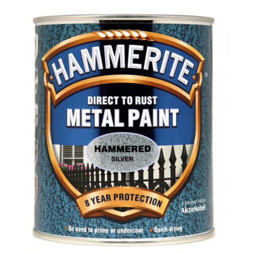 Hammerite Hammered 750ml Silver