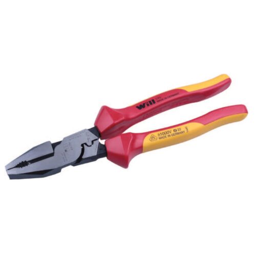 Will Heavy Duty Linesman Plier Insulated with Crimping Function 220mm VDE