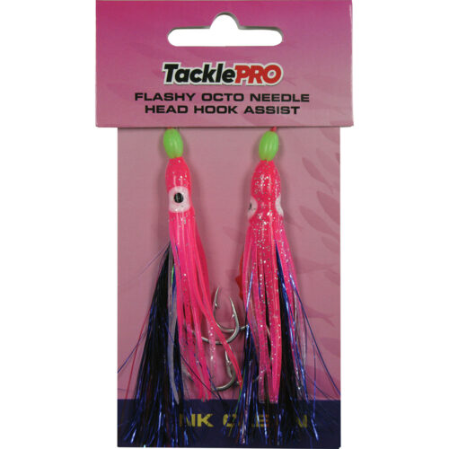 TacklePro Flashy Octopus Assist Hook - Pink 2pc