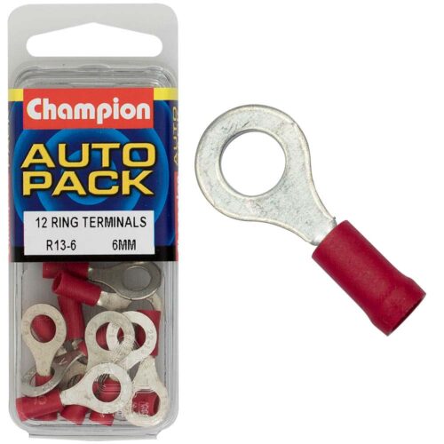 Champion Red Ring Terminal-6mm