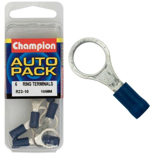 Champion 10mm Blue Ring Terminal
