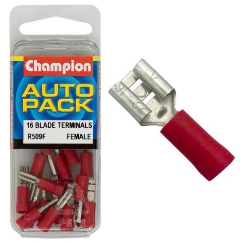 Champion Red Speaker Blade Terminal-Female