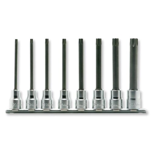 Koken RS3025-100 Torx Bit Socket Set On Rail 8pc 3/8"Dr T20-T55