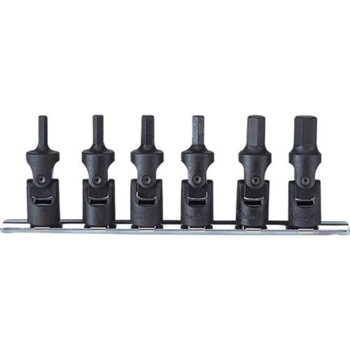 Koken RS3430M/6 Universal Socket Set On Rail 6pc 3/8"Dr 5-12mm