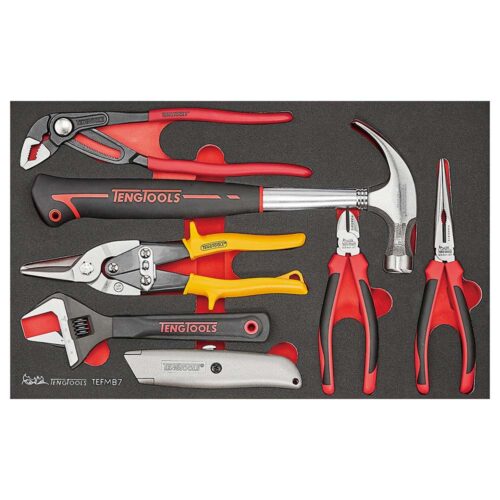 Teng 7pc Plier And Hammer Set (EVA)