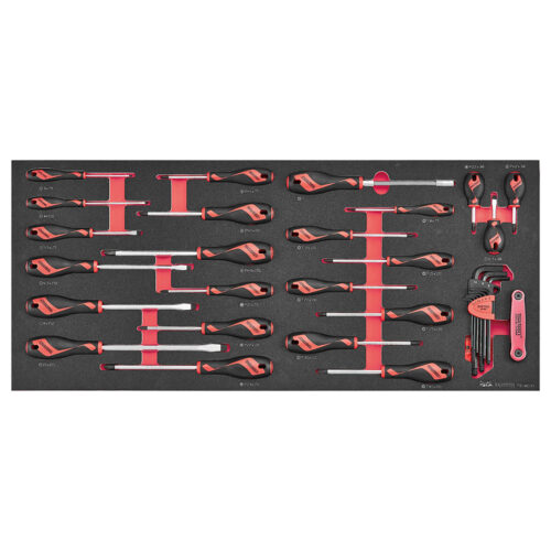 Teng 39pcScrewdriver Set Mixed FOAM6X6