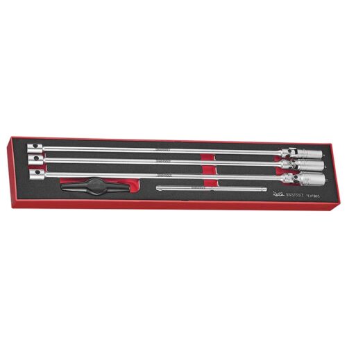 Teng 5pc 3/8in T-Bar Spark Plug Socket Set -TEX-Tray