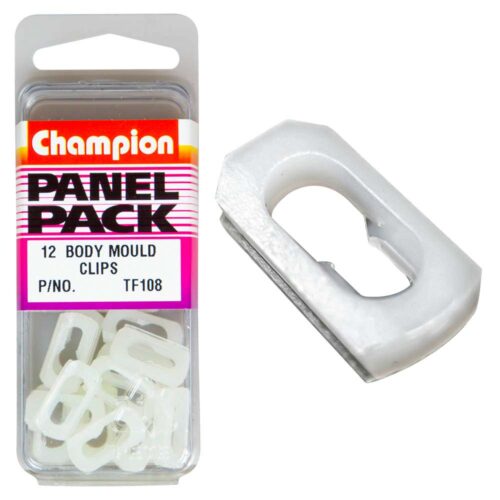 Champion Body Mould Clip White 12pk