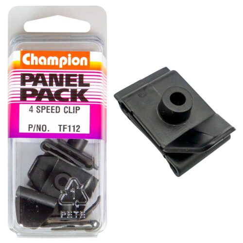 Champion Speed Clip Black 4.8mm(Screw Size) 4pk