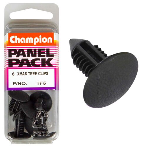 Champion Xmas Tree Clip Black 17mm HD x 17.5mm -6pk