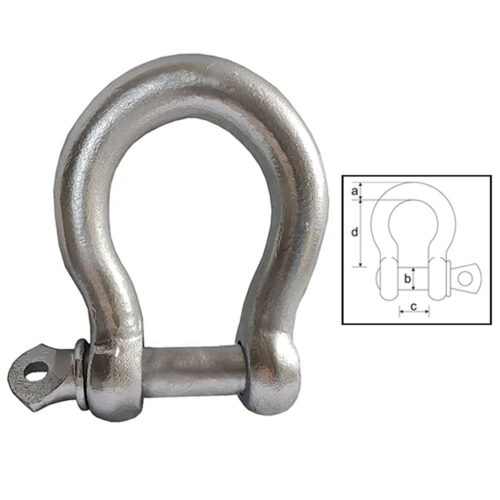 ITM Bow Shackle Commercial Galvanised 16mm Body