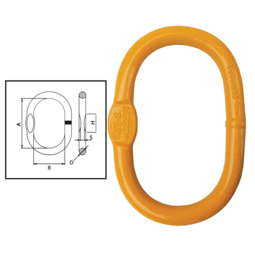 ITM G80 Recessed Enlarged Master Link-Oblong-10-13mm Chain