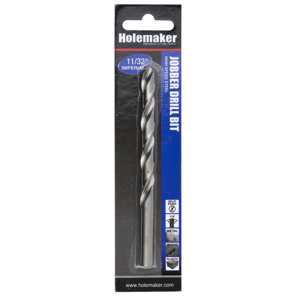 Holemaker Jobber Drill 11/32in - 1pc (Carded)