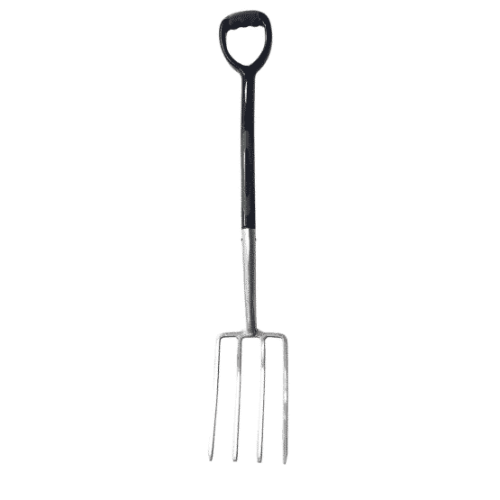 Viking Yard Border Fork Polished Steel