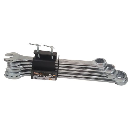 6pc Metric Jumbo Ring and Open End Spanner Set